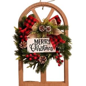 🆕- Wood Window Pane “Merry Christmas” Wall/Door Decor.